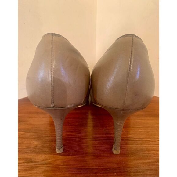 Christian Louboutin Womens Brown Leather Pumps Round Toe Platform Size 39 - Picture 11 of 11